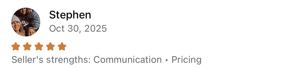 Facebook Marketplace customer review